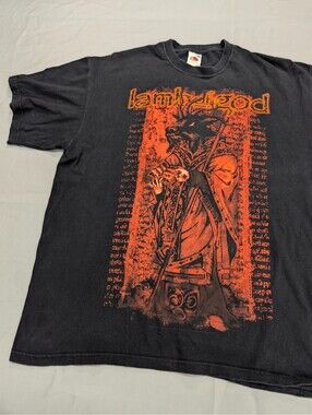 Lamb Of God Band T Shirt Fruit Of The Loom UK Tour Vintage L